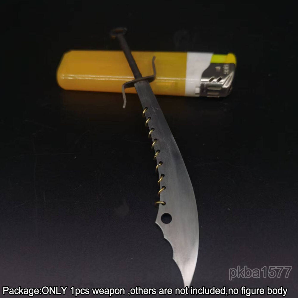 【PRE-ORDER】Handmade 1/12 Metal Nine Ring Knife Sword Weapon Model For 6'' Action Figure