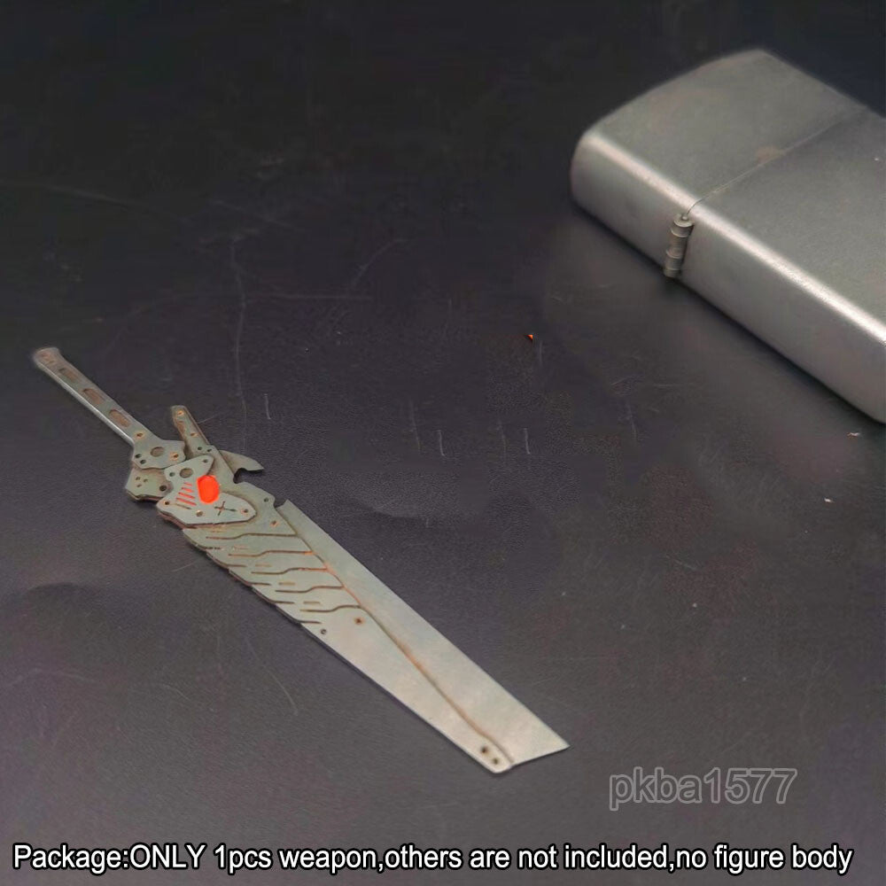 【PRE-ORDER】Handmade 1/18 scale Cyberpunk Metal Sword Weapon Model For 3.75'' Action Figure