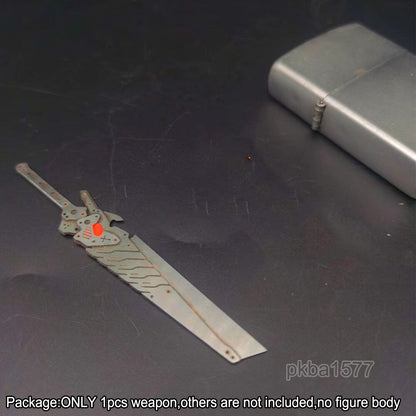 【PRE-ORDER】Handmade 1/18 scale Cyberpunk Metal Sword Weapon Model For 3.75'' Action Figure