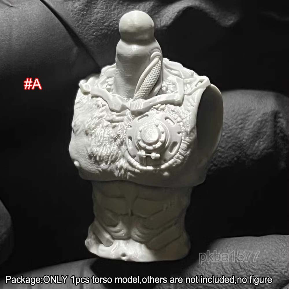 Unpainted 1/18 Punk Torso Chest Model For 3.75" Joytoy Acid Rain Action Figure