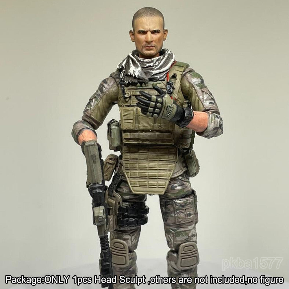 【PRE-ORDER】Premium 1/18 Prison Break Lincoln Burrows Head Sculpt Male Head For 3.75" Figure
