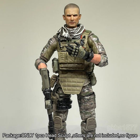 【PRE-ORDER】Premium 1/18 Prison Break Lincoln Burrows Head Sculpt Male Head For 3.75" Figure