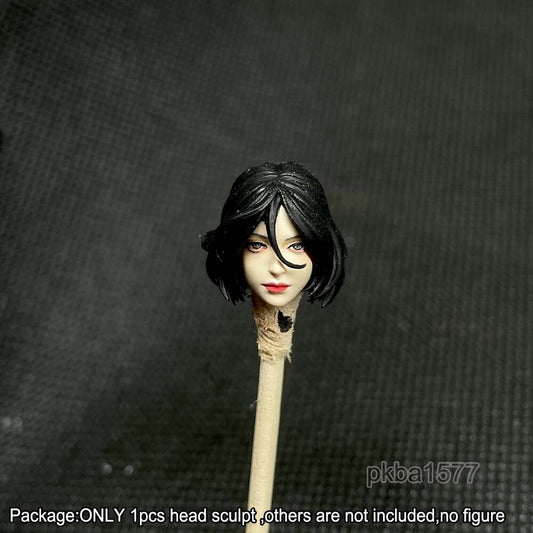 【PRE-ORDER】Premium 1/18 Short Hair Female Head Sculpt Head Model For 3.75" Action Figure