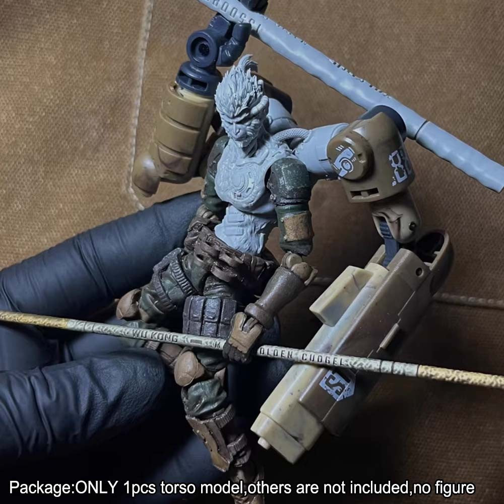 Unpainted 1/18 Punk Torso Chest Model For 3.75" Joytoy Acid Rain Action Figure