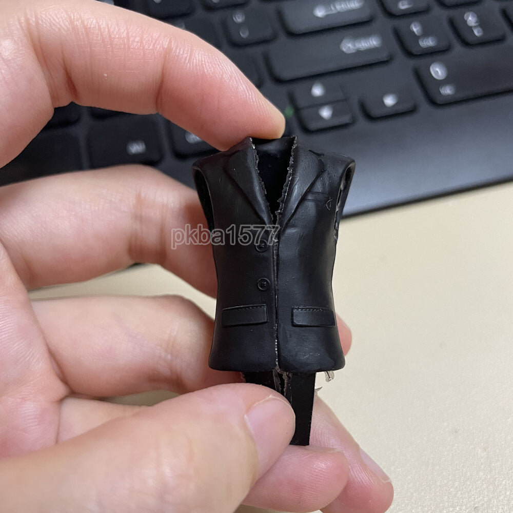 Black 1/18 Arms Hands Suit Vest Coat Model Replace For DIY 3.75" Action Figure