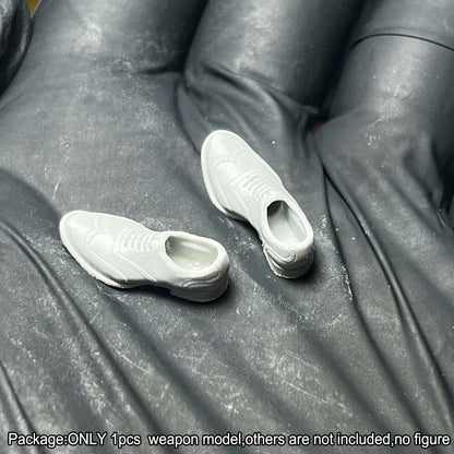 Unpainted 1/18 Scale Shoes Model For 3.75" male Action Figure