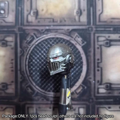 【PRE-ORDER】Premium Painted 1/18 Man Head Sculpt Model For DIY Joytoy Iron Warrior Figure