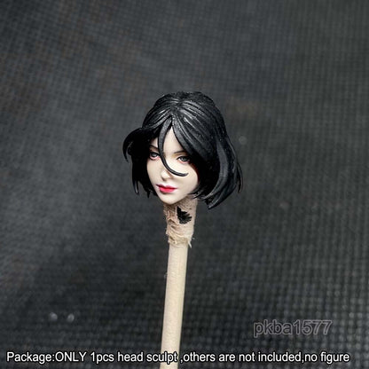 【PRE-ORDER】Premium 1/18 Short Hair Female Head Sculpt Head Model For 3.75" Action Figure