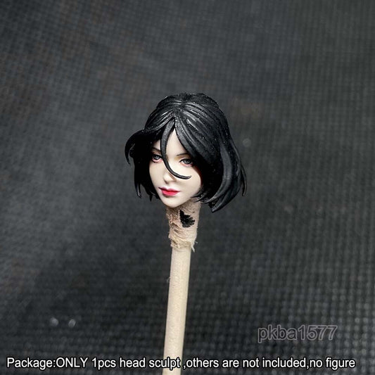 【PRE-ORDER】Premium 1/18 Short Hair Female Head Sculpt Head Model For 3.75" Action Figure