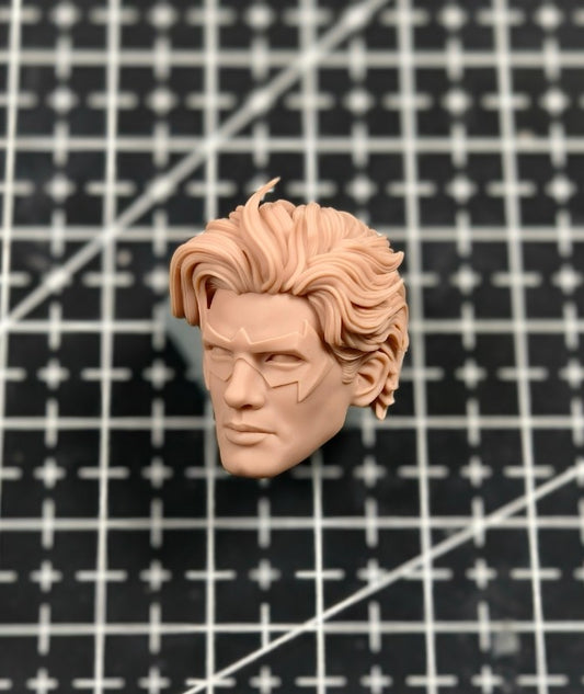 Unpainted 1/12 Robin Man Head Sculpt For DIY 6" SHF ML mezco Mcfarlane Figure