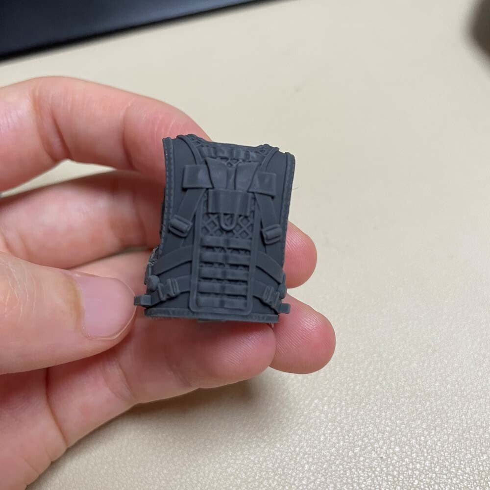 Unpainted 1/18 Body Armor Vest Collar Pouches Straps For 3.75" Action Figure