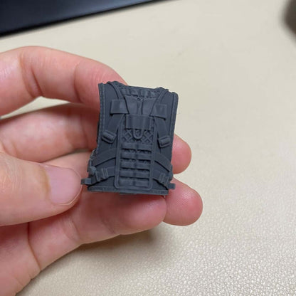 Unpainted 1/18 Body Armor Vest Collar Pouches Straps For 3.75" Action Figure