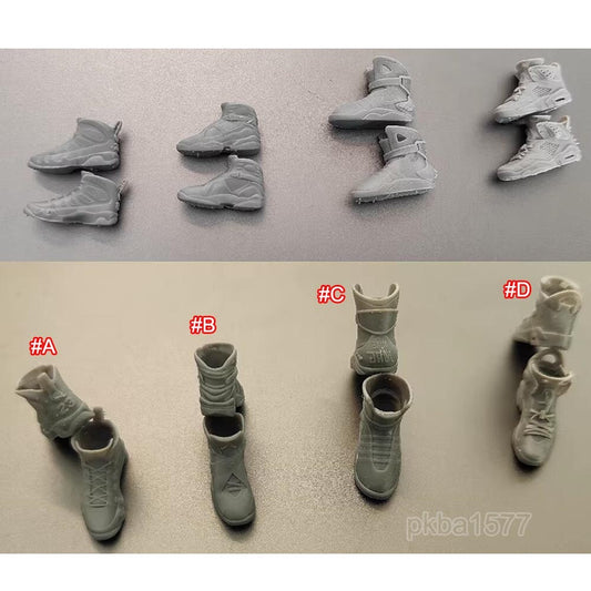 Unpainted 1/18 Shoes Model For 3.75" Figure Joytoy Planet Green Valley Joytoy