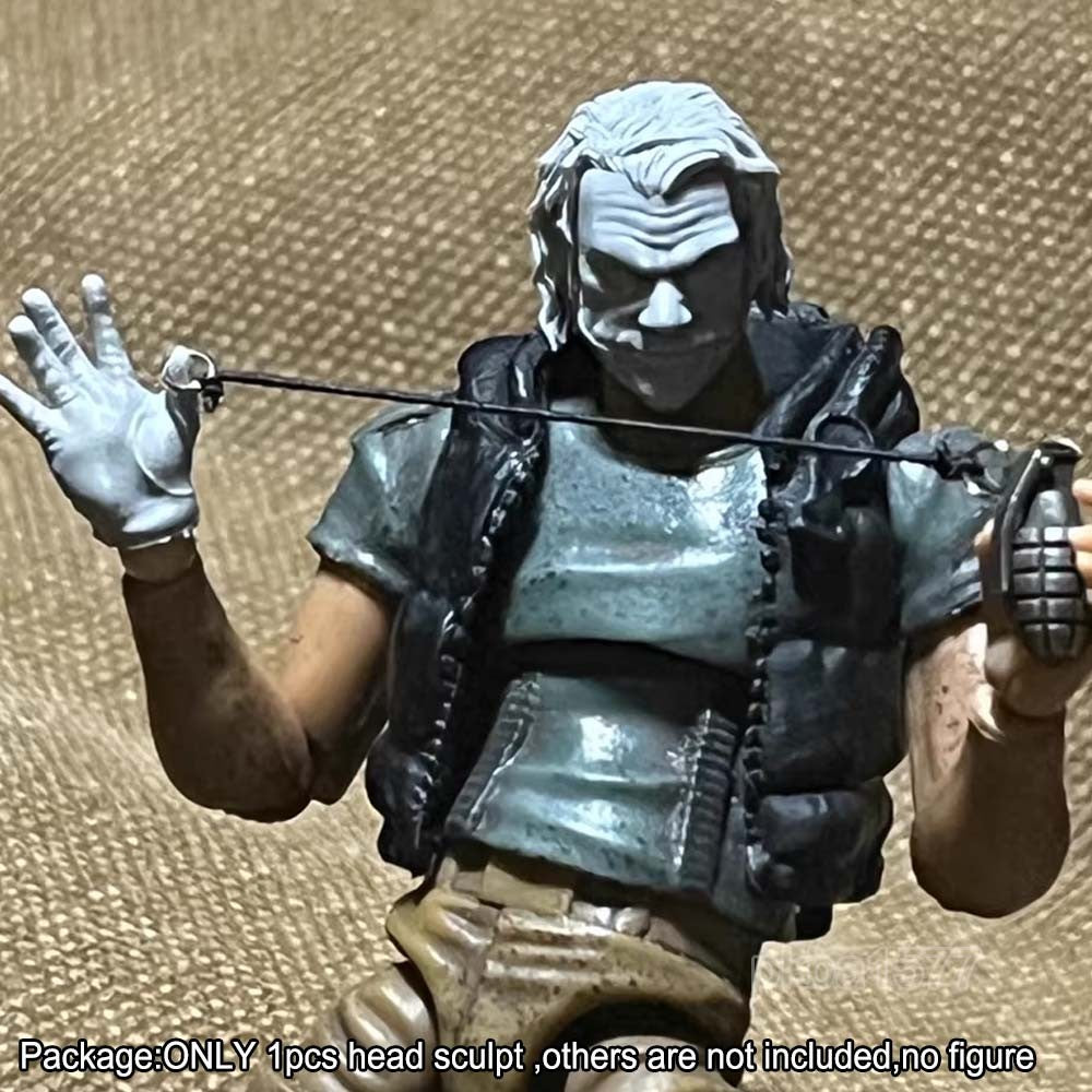 Unpainted 1/18 Smile Man Head Sculpt Model For 3.75" Acid Rain Joytoy Figure