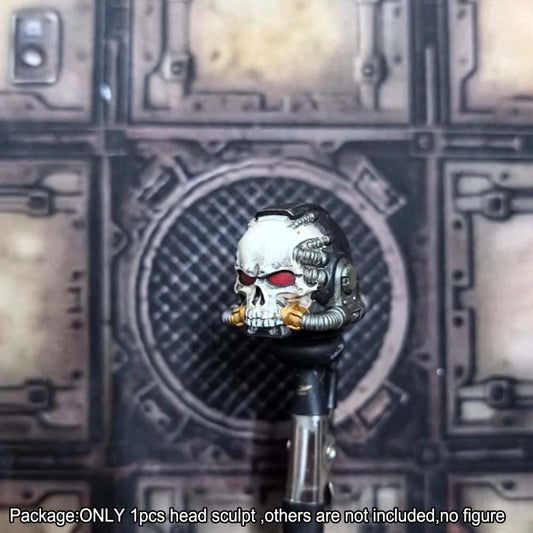 【PRE-ORDER】 Premium Painted Skull Man Head Sculpt For Joytoy Ultramarines Action Figure