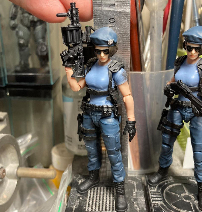 【PRE-ORDER】 Painted 1/18 Jill 3.75" Female Soldier Action Figure Toy Xmas Gift