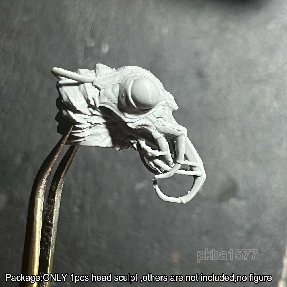 Unpainted 1/18 Insect Moth Head Sculpt Soldier Head Model For 3.75'' Figure