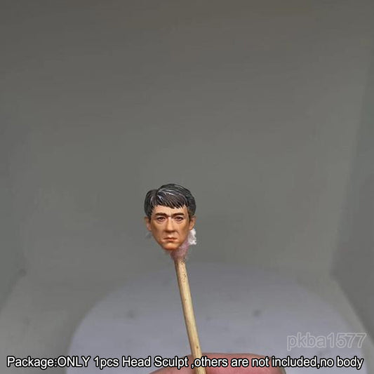 【PRE-ORDER】Premium 1/18 Jackie Chan Head Sculpt Asian Male Soldier Head For 3.75" Figure