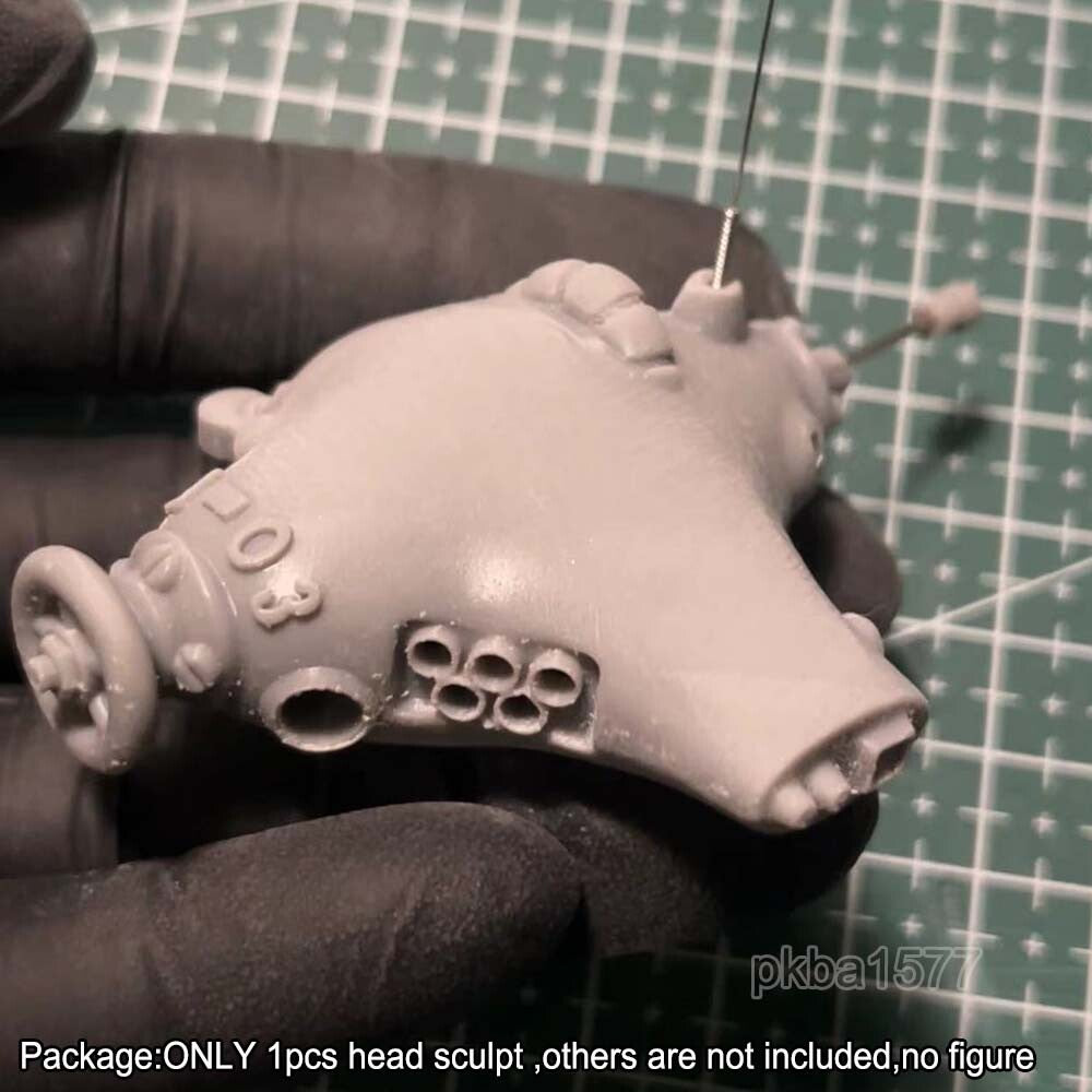 Unpainted 1/12 Punk Head Sculpt Model For 6" Notaman Action Figure