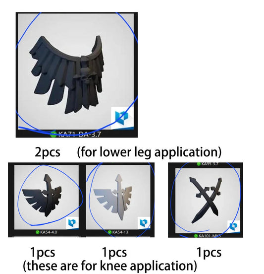 5pcs Unpainted Leg Kits For 5.0 intercessor figures