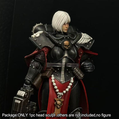 【PRE-ORDER】Premium Painted 1/18 White Hair Female Head Sculpt Fit For 3.75" Action Figure