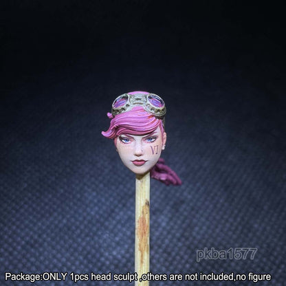 【PRE-ORDER】NEW  Premium 1/18 Female Beauty Girl Head Sculpt Soldier Head For 3.75" Figure