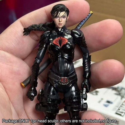 【PRE-ORDER】Premium 1/18 Swordswoman female knight-errant Head Sculpt Model For 3.75" Figure