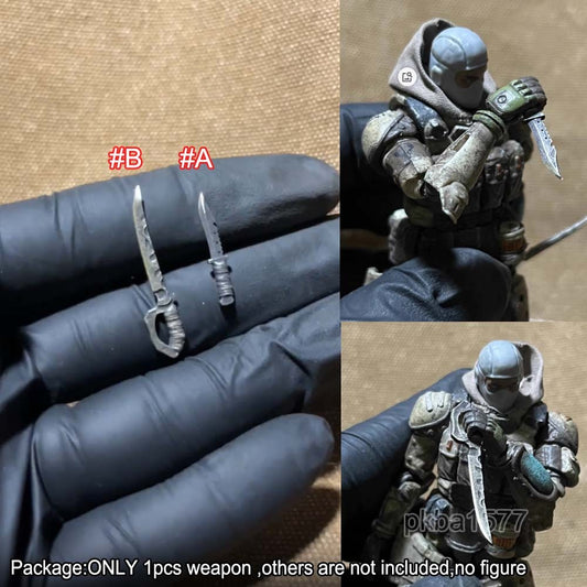 New 1/18 Metal Knife Sword Weapon Decor For 3.75" Action Figure Joytoy Acid Rain