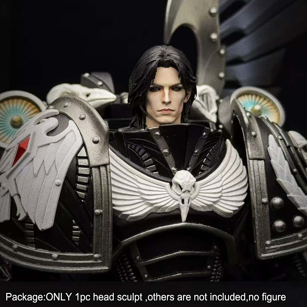 PRE-ORDER Premium Painted Raven Guard Primarch Man Head Sculpt For DIY Action Figure