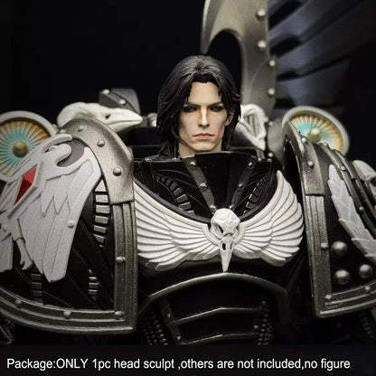 PRE-ORDER Premium Painted Raven Guard Primarch Man Head Sculpt For DIY Action Figure