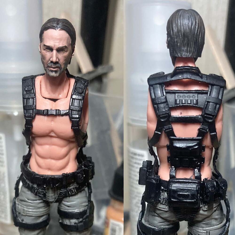 #1 1/18 Vest Waistcoat Body Armor Coat Model For 3.75" Joytoy Acid Rain Figure