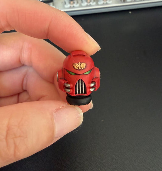 【PRE-ORDER】Premium Red Man Soldier Head Sculpt Model For Joytoy Blood Angels Action Figure