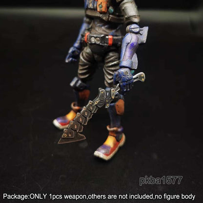 【PRE-ORDER】Handmade 1/18 Cyberpunk Metal Short Knife Weapon Model For 3.75'' Action Figure