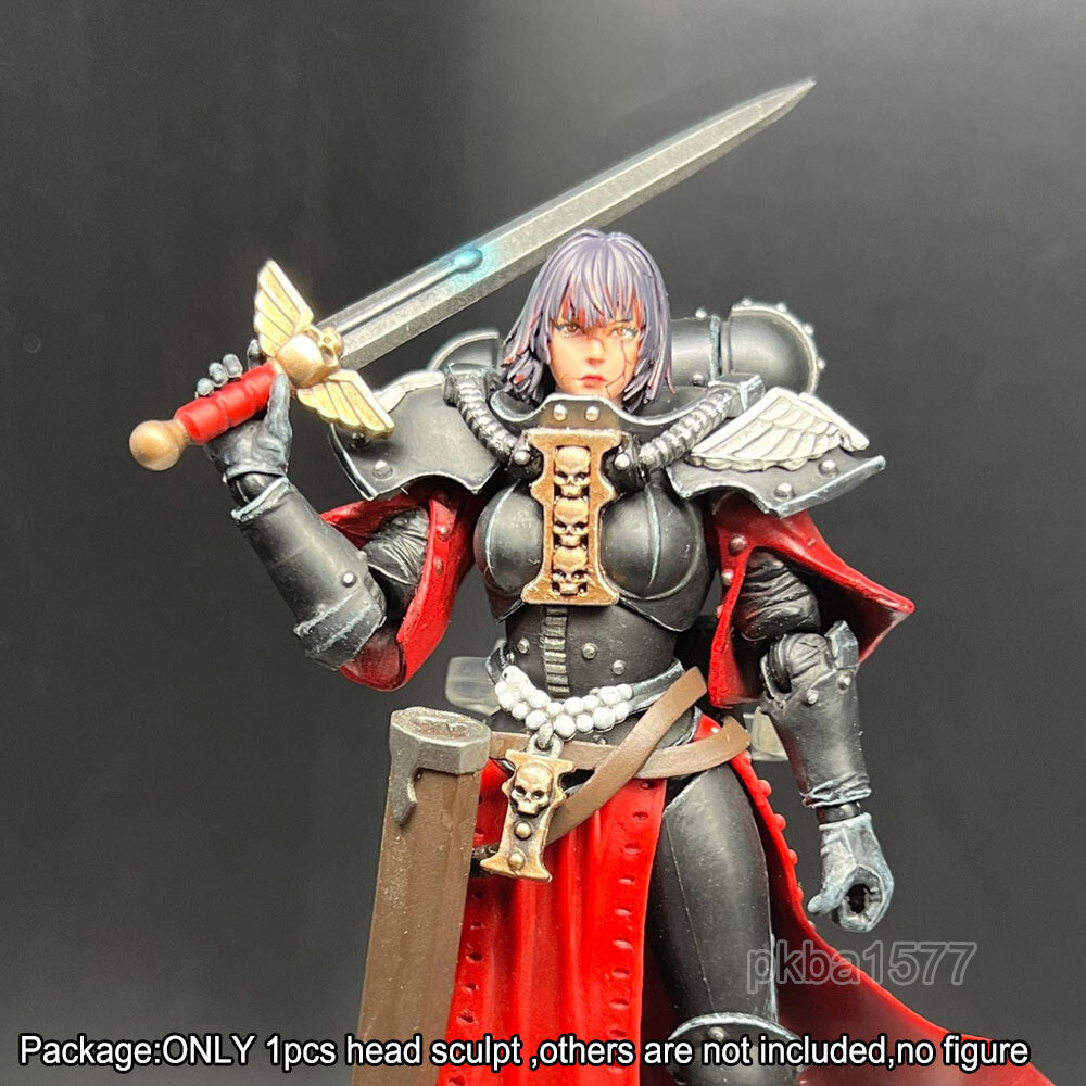 【PRE-ORDER】Premium 1/18 Female Knight Head Sculpt Girl Head For 3.75" Joytoy Sisters Figure