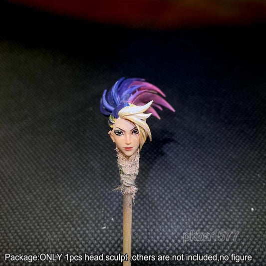【PRE-ORDER】Premium 1/18 Akali Female Beauty Head Sculpt Soldier Head For 3.75" Figure