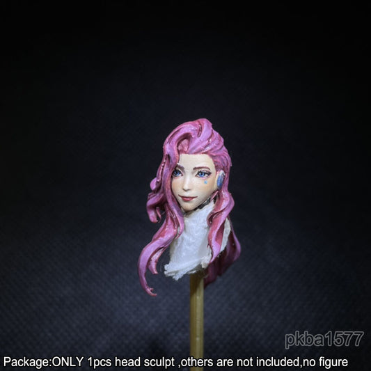 【PRE-ORDER】Premium 1/18 Female Beauty Soldier Head Sculpt Girl Head For 3.75" Action Figure