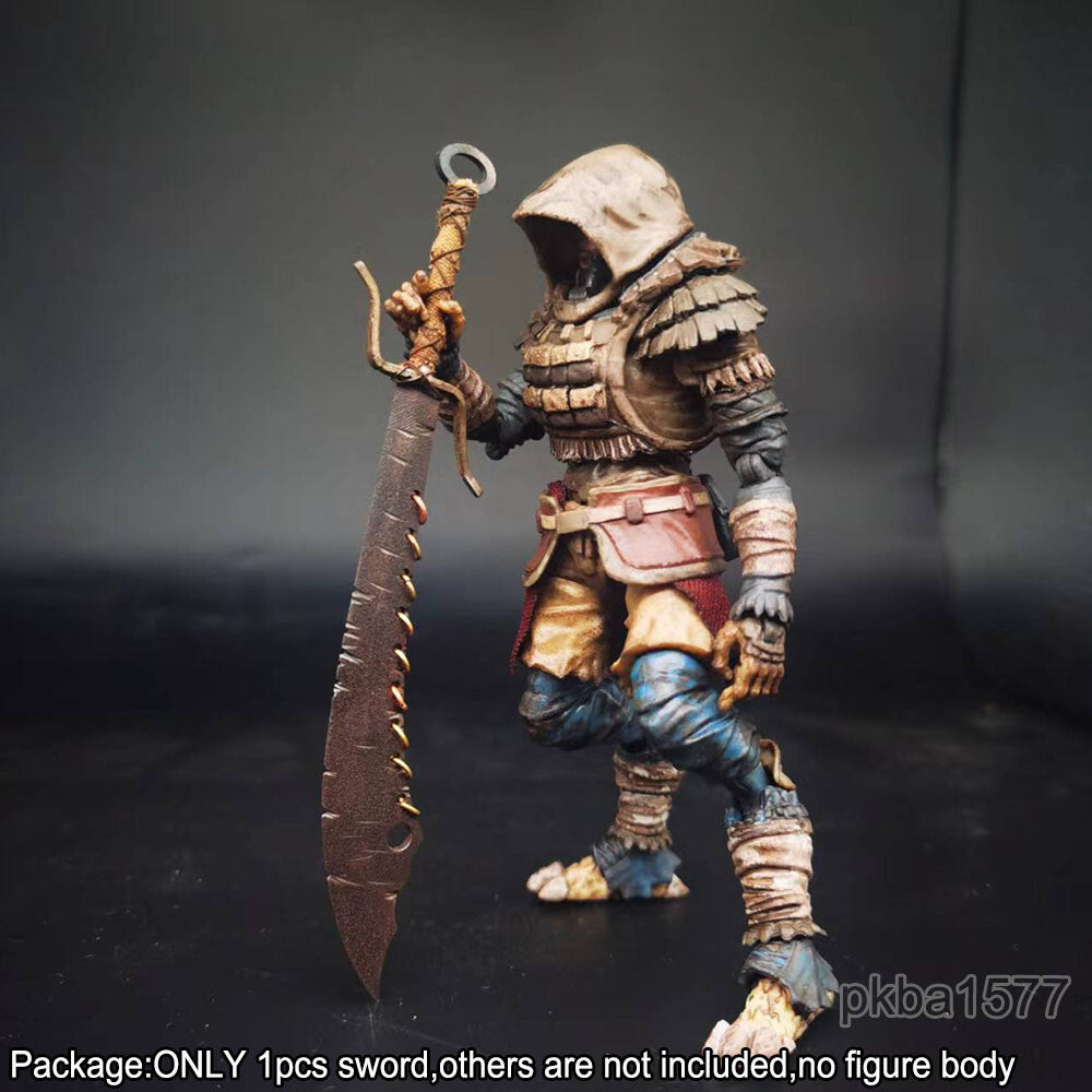 【PRE-ORDER】Handmade 1/18 Metal War-damaged Nine Ring Knife Sword Weapon For 3.75'' Figure