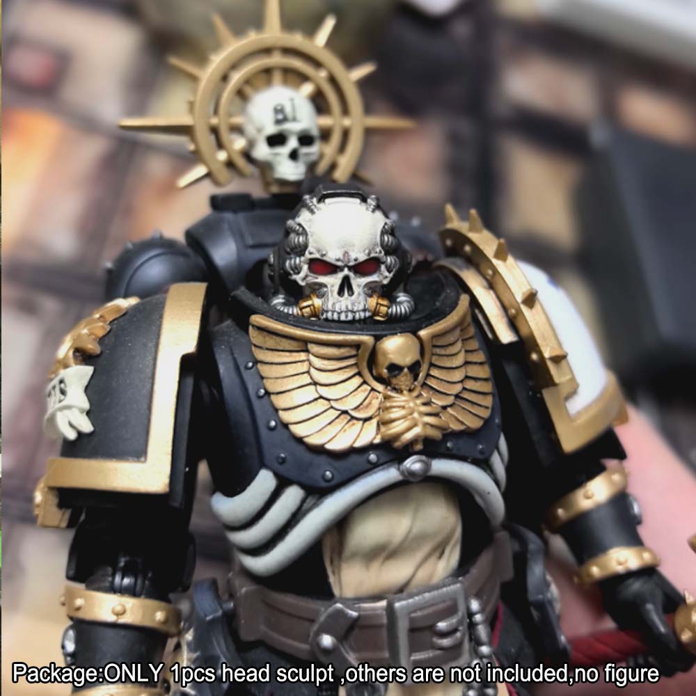 【PRE-ORDER】 Premium Painted Skull Man Head Sculpt For Joytoy Ultramarines Action Figure