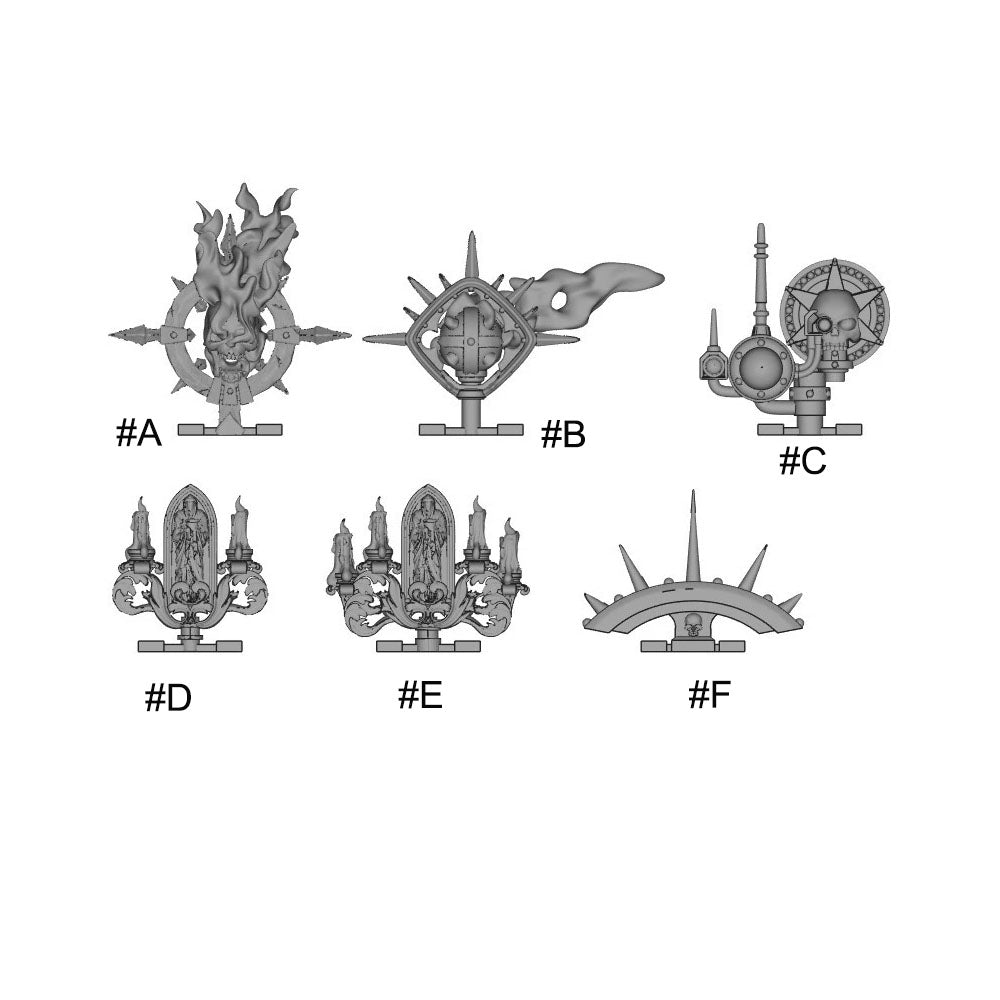 【PRE-ORDER】SINGLE Unpainted Resin Material  Halo Part For DIY joytoy Warhammer 40k figure