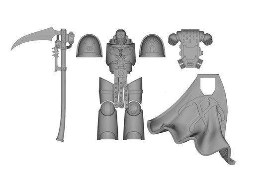 【PRE-ORDER】 NEW Unpainted Parts Kits For Joytoy war hammer space marine 4.0 Figure Body