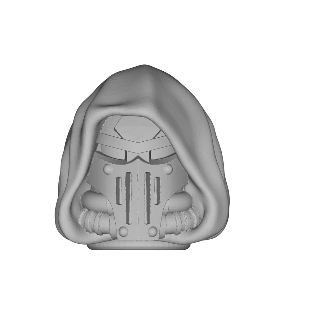 Unpainted Man Head Sculpt Helmet For joytoy warhammer 40k Figure