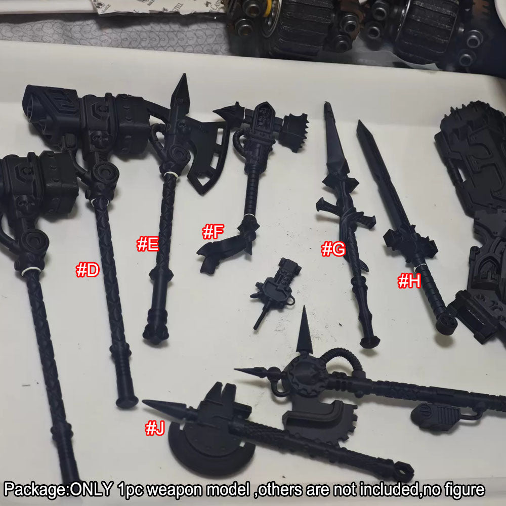 【PRE-ORDER】Unpainted Resin Weapon Kit For JoyToy Warhammer 40k Iron Warriors Iron Circle  Figure