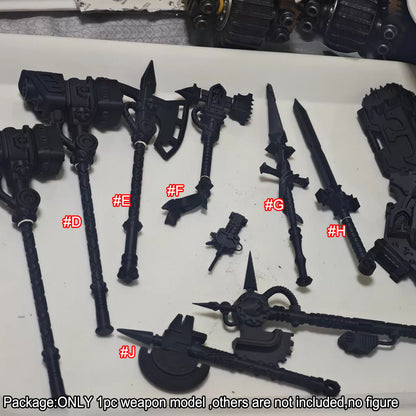【PRE-ORDER】Unpainted Resin Weapon Kit For JoyToy Warhammer 40k Iron Warriors Iron Circle  Figure