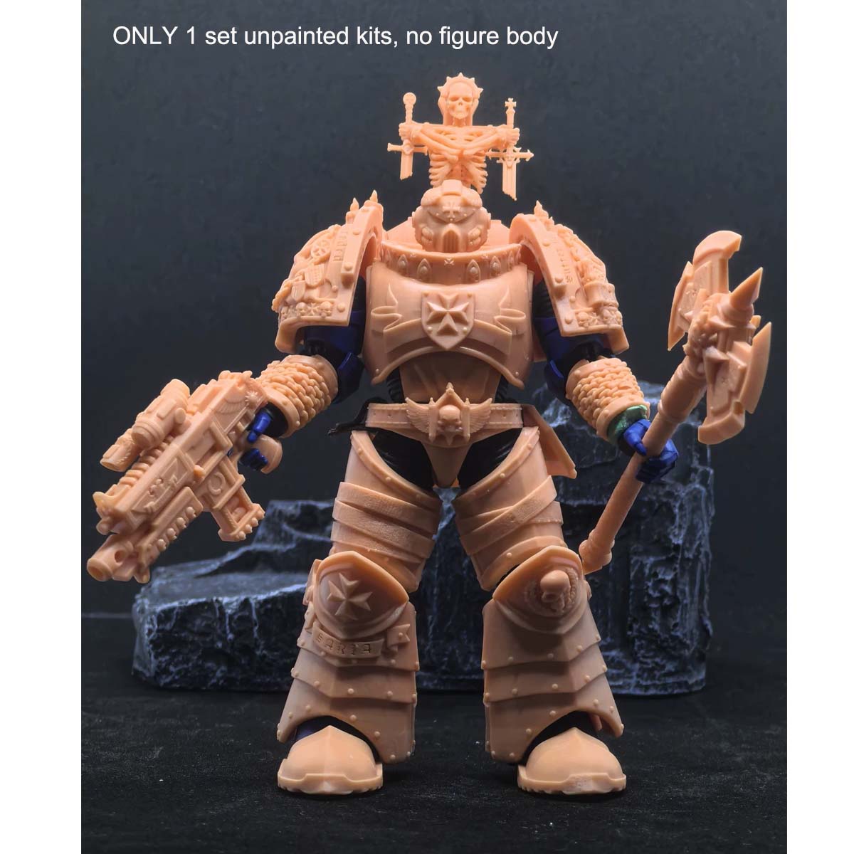 【PRE-ORDER】Unpainted Model Kits For Joytoy Warhammer 4.0 Imperial Fist Black Templar Figure Body