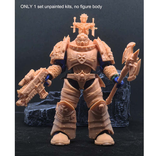 【PRE-ORDER】Unpainted Model Kits For Joytoy Warhammer 4.0 Imperial Fist Black Templar Figure Body