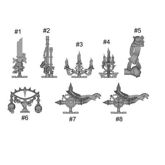 【PRE-ORDER】SINGLE Unpainted Resin Material  Halo Part For DIY Joytoy Warhammer 40k figure