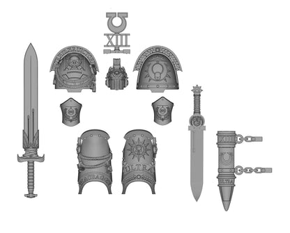 【PRE-ORDER】Unpainted Kits For Joytoy warhammer Space Marine Ultramarines Company Champion 4.0 Figure Body