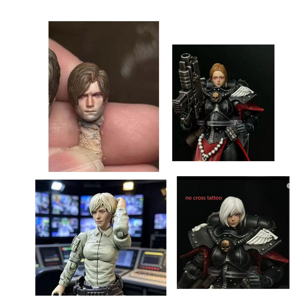 PRE‑ORDER  4pcs Premium Painted 3.75 inch Head Sculpts