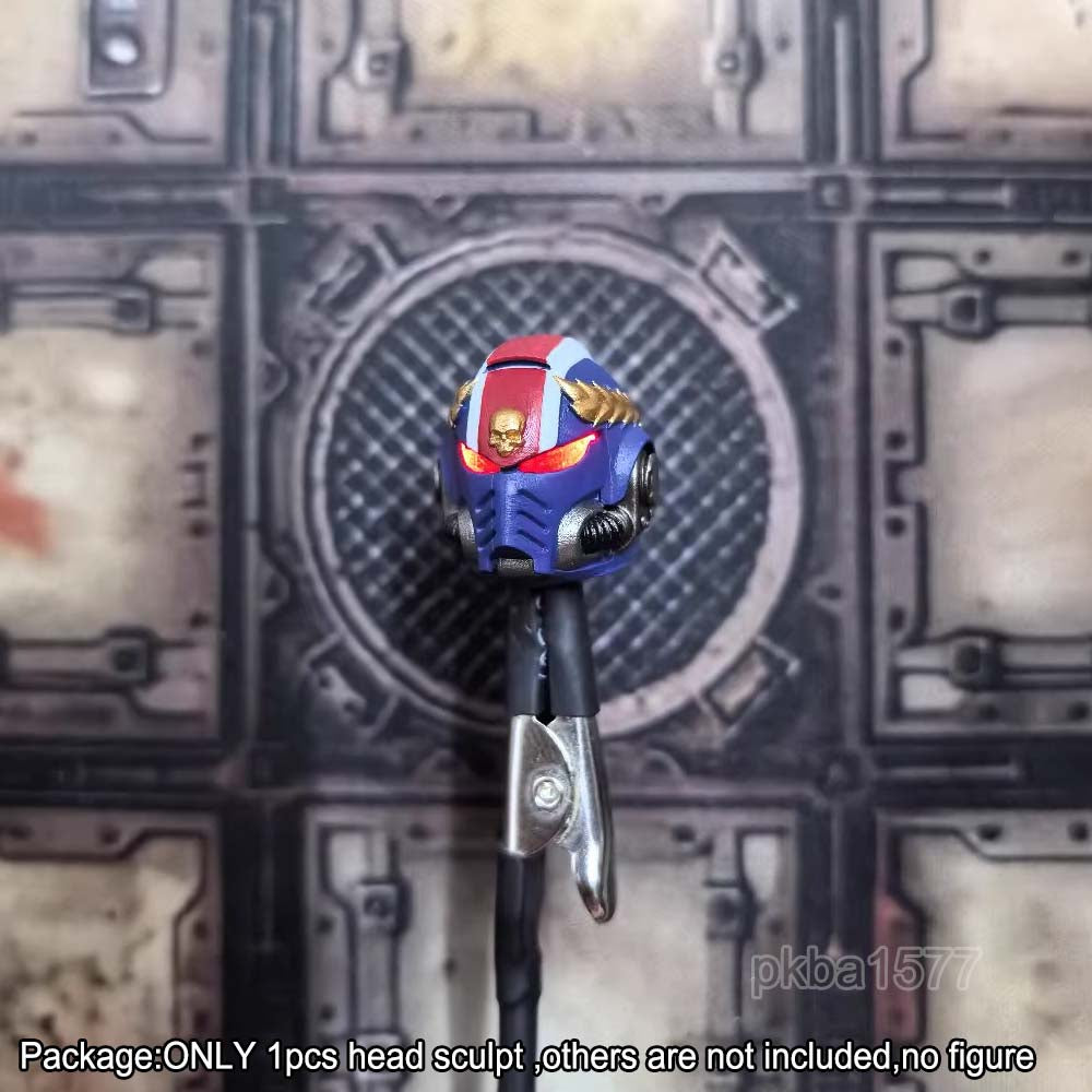 【PRE-ORDER】Premium Painted Light Eyes Up Titus Head Sculpt For Joytoy Warhammer 40k Figure