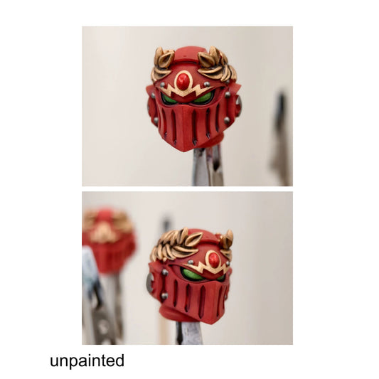 Unpainted Head Sculpt Model For JoyToy Warhammer 40K Blood Angels Figure
